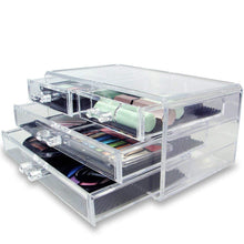 Load image into Gallery viewer, Acrylic Jewelry & Cosmetic Storage Display Box (9.5" x 5.5" x 4.5")