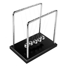 Load image into Gallery viewer, Newton's Cradle Art in Motion, 1 Inch Balance Balls - Black Wooden Base