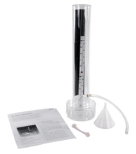 Load image into Gallery viewer, Air mass generator kit for study of air mass formation and relationship of temperature to air mass | Integral thermometers set in tube at different heights for measuring temperature variation with altitude | Tube with thermometers, convection chamber, tubing, funnel, and smoke generator for demonstration | Teacher's guide for instructional use | Suitable for grades 6 to 12 and ages 11 to 18