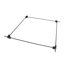 Load image into Gallery viewer, 24" length plated steel threaded rods; 1/4-20 standard rolled threads (4 rods included with 9424) | 4 corners that are high-impact glass/poly-carbonate LEXAN with tensile strength of 16,000 psi | 1" x 1-1/4"clamping faces , and 4 plated zinc alloy thumb-nuts; firm-holding, easy-spinning design