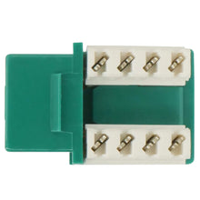 Load image into Gallery viewer, Cat6 Keystone Jack, Krone, 90 Degree by PI Manufacturing (Green)
