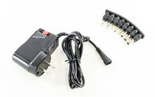Load image into Gallery viewer, 10w Universal 3V, 5V, 6V, 7.5V, 9V, 12V AC DC Adapter Power Supply with 8 Tip Plugs