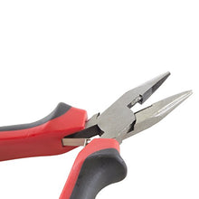 Load image into Gallery viewer, 3 Pack Long Nose Pliers with Serrated Jaws and Side Cutter, Cushion Grip Handle, 5 Inch Overall Length
