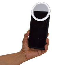 Load image into Gallery viewer, Rechargeable Selfie Ring Light LED with 3 Brightness Modes, USB Charging Cable Included