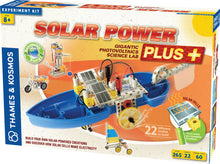 Load image into Gallery viewer, Gigantic photovoltaic's science lab | Build your own solar powered creations and discover how solar cells generate electricity | Assemble 22 models | Power the models you build with the solar panels outside on a sunny day | This kits teaches basic concepts in solar energy