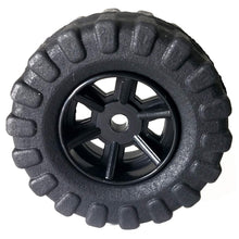 Load image into Gallery viewer, 36mm Black Wheels with Tires for R/C Remote Control Vehicles, Robotics, or Models