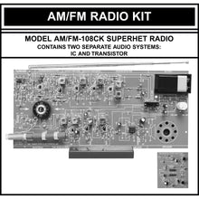 Load image into Gallery viewer, Elenco AM/FM Radio Kit | Switch Between ICs & Transistors | Great STEM Project | Superheterodyne Designed to AM and FM Broadcasts | SOLDERING REQUIRED (AMFM108CK)