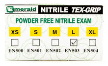 Load image into Gallery viewer, Tex-Grip 100 Count Large Powder-Free Nitrile Exam Gloves – 4 Mil