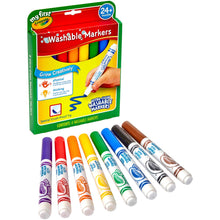 Load image into Gallery viewer, Crayola My First Ultra-Clean Washable Markers, 8 Classic Crayola Colors Non-Toxic Art Tools for Toddlers & Preschoolers 2 & Up, Crush Proof Tip Made for Little Hands, Worry-Free Fun