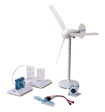 Load image into Gallery viewer, Horizon puts renewable energy technology into the hands of our future scientists | Turn wind power into hydrogen energy! | Build your own hydrogen-powered inventions using a fuel cell | Features the WindPitch Education Kit, complete with a miniature real-working wind turbine | Includes fuel cell, wind turbine, LED voltmeter/music maker module, experiment manual and more