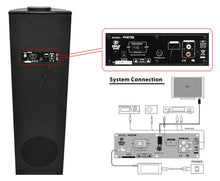 Load image into Gallery viewer, Pyle Home PHST96IPBK 30-Pin iPod/iPhone/iPad Speaker Dock Tower (Black Matte)