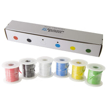 Load image into Gallery viewer, 16 Gauge Hook Up Wire Kit - Stranded Wire, Tinned Copper - Includes 6 Different Color 25 Foot Spools