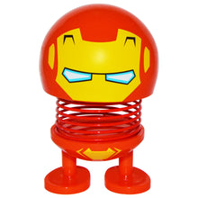 Load image into Gallery viewer, Cute emoji bobblehead with adhesive to keep it in place | Cheers you up on long car rides, at your office desk, or at home | Will not block your view, only about 4 inches in height! | Comes to life when your car is in motion, or activates from other vibrations | Mounting instructions are included on the packaging