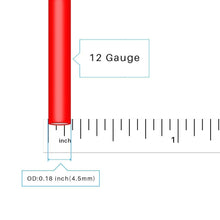 Load image into Gallery viewer, 12 Gauge Stranded Copper wire 10 ft red and 10 ft black Flexible Silicone 12 AWG Wire