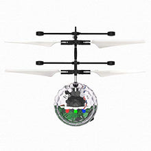 Load image into Gallery viewer, Magic Flying Hover Disco Ball with Colorful Lights, Fun Helicopter Gadget Toy Hovers Above Your Hand by Infrared Induction, Suitable for Indoor and Outdoor Use, USB Rechargeable