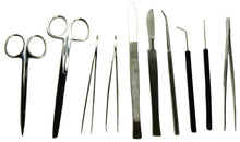 Load image into Gallery viewer, Advanced Dissection Kit, 10 Instruments with Snap-lock Storage Pouch