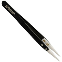 Load image into Gallery viewer, Precision Ceramic Tweezers Heat Resistant Non-conductive Anti-Magnetic Pointed Tweezers for Pinching Coils, Electronics, Jewelry-making