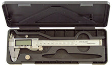Load image into Gallery viewer, Stainless Steel 6" Digital Caliper with LCD Screen, 0.02mm / 0.001" Precision, Measures Inside, Outside, Depth