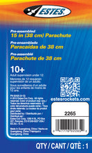 Load image into Gallery viewer, Estes 15 Inch Parachute for Model Rockets (2265)
