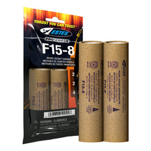 Load image into Gallery viewer, Estes F15-8 Model Rocket Engine Pack - Includes 2 Engines with Starters &amp; Plugs (1653)
