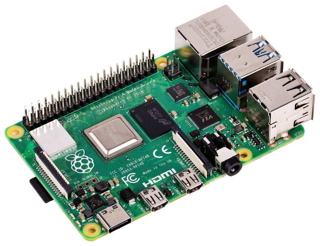 Raspberry Pi 4 Model B, 4GB SDRAM, Quad Core 64-Bit Computer with Bluetooth, WiFi, USB 3.0, PoE Enabled