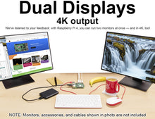 Load image into Gallery viewer, Raspberry Pi 4 Model B, 4GB SDRAM, Quad Core 64-Bit Computer with Bluetooth, WiFi, USB 3.0, PoE Enabled
