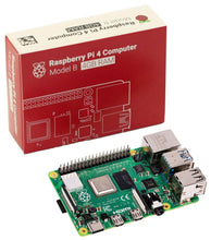 Load image into Gallery viewer, Raspberry Pi 4 Model B, 4GB SDRAM, Quad Core 64-Bit Computer with Bluetooth, WiFi, USB 3.0, PoE Enabled
