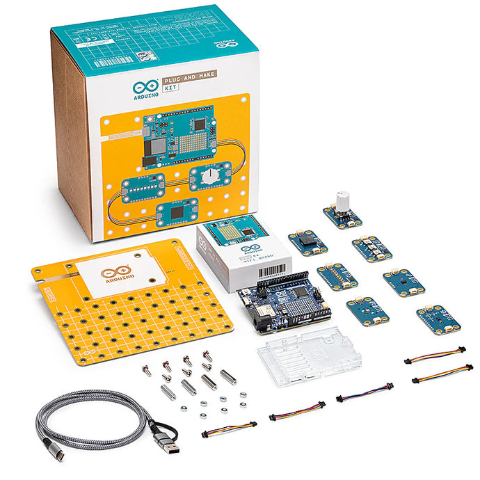 Official Arduino Plug and Make Kit - The New Arduino Starter Kit for Beginners - Easiest Kit to Build Connected Projects - Make Technology It's Fun (AKX00069)