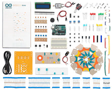 Load image into Gallery viewer, Official Arduino Starter Kit - Includes Arduino Uno R3, 170 Page Book (English), and Components to Build 15 Different Projects (K000007)
