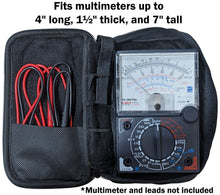Load image into Gallery viewer, Medium Zippered Carry Case for Multimeters (4&quot; x 1½&quot; x 7&quot;)
