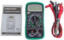 Load image into Gallery viewer, Digital Multimeter 3½ Digit 1999 Counts LCD Display, AC/DC to 600V, Current to 10A, Measures Resistance, Continuity / Diode / Transistor Test
