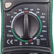 Load image into Gallery viewer, Digital Multimeter 3½ Digit 1999 Counts LCD Display, AC/DC to 600V, Current to 10A, Measures Resistance, Continuity / Diode / Transistor Test
