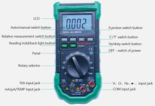 Load image into Gallery viewer, Mastech Digital AC/DC Auto/Manual Range Digital Multimeter (MS8268)
