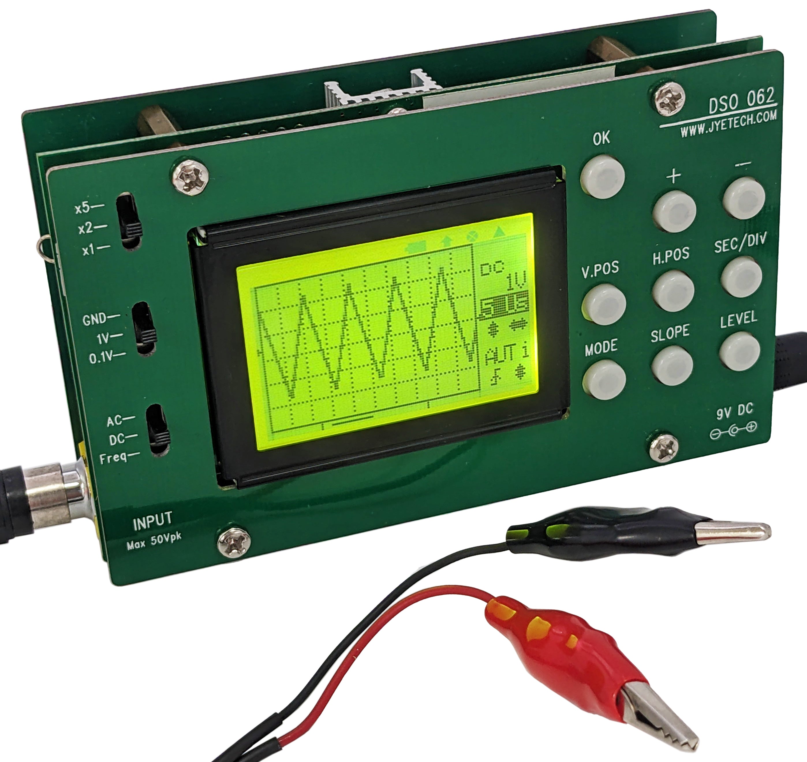 Visual Oscilloscope Assembled Pocket Oscilloscope, 1MHz Bandwidth, Single Channel (DSO062 ...