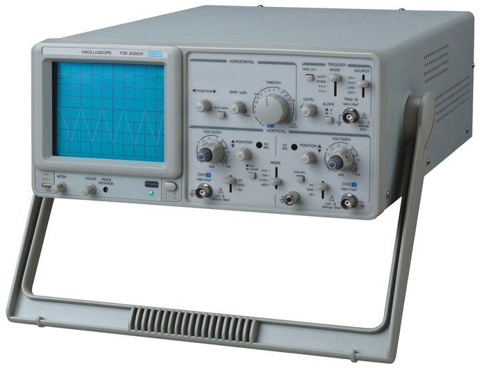 20MHz Dual Channel Analog Oscilloscope, 10 Times Sweep Magnification, X-Y Mode