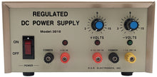 Load image into Gallery viewer, Triple Output DC Power Supply (One Fixed 5V @ 3A, Two Continuously Variable 1.5V to 15V, 1A Max), Assembled Version
