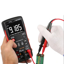 Load image into Gallery viewer, Button Operated Digital Multimeter with NCV, Data Hold, True RMS, 9999 Counts Backlit LCD (ZT-X)
