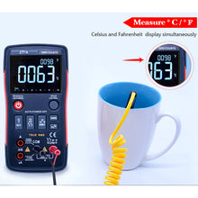 Load image into Gallery viewer, Button Operated Digital Multimeter with NCV, Data Hold, True RMS, 9999 Counts Backlit LCD (ZT-X)
