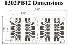 Load image into Gallery viewer, Small 3.54&quot; x 1.73&quot; Prototyping IC PC Board, Accepts up to DIP-20 Package, Single-Sided Solder Pads (276-159B)
