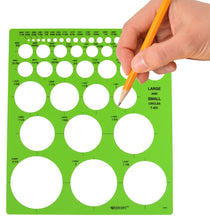 Load image into Gallery viewer, Westcott Large and Small Circles Template (T-831)
