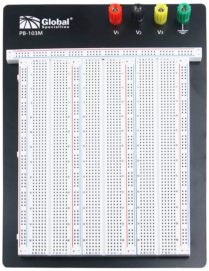 Global Specialties Externally Powered 2390 Tie-Point Breadboard (PB-103M)
