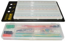 Load image into Gallery viewer, Solderless Breadboard, 1,660 Contact Points and 3 Binding Posts, Includes 140 Piece Wire Kit, 8.7&quot; x 5.9&quot;
