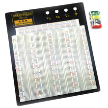 Load image into Gallery viewer, 3220 Tie Point Solderless Breadboard with 4 Binding Posts, Metal Backplate with Rubber Feet, 10.2&quot; x 9.4&quot;
