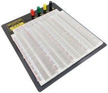 Load image into Gallery viewer, Premium Solderless Clear Breadboard with 3,220 Tie Points, 4 Binding Posts, 10.2&quot; x 9.4&quot;
