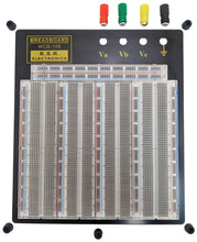 Load image into Gallery viewer, Premium Solderless Clear Breadboard with 3,220 Tie Points, 4 Binding Posts, 10.2&quot; x 9.4&quot;

