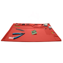 Load image into Gallery viewer, Weller Soldering Work Station Silicon Mat (WLACCWSM1-02), Large Size 21.5 X 13.75 inches (546.1 x 349.3 mm), RoHS Compliant
