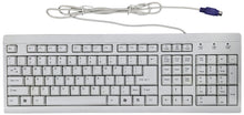 Load image into Gallery viewer, 108-Key Ergonomic Keyboard with PS/2 Connector (EKB-8003-BG)
