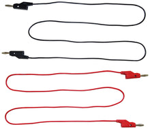 Load image into Gallery viewer, 4-Foot Banana Plug to Banana Plug Test Lead Set - Includes 1 Red and 1 Black
