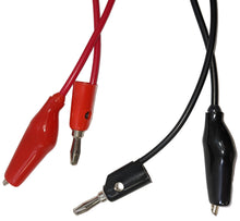 Load image into Gallery viewer, Banana to Alligator Test Leads Set, Includes 1 Red and 1 Black Lead, 24" Long
