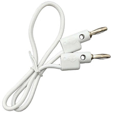 Load image into Gallery viewer, 12&quot; White Banana to Banana Test Lead, Stackable Plugs
